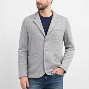 Liverpool Los Angeles Gray Knit Blazer Men’s Medium Stretch Jacket